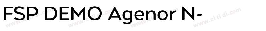 FSP DEMO Agenor N字体转换 FSP DEMO Agenor N字体转换